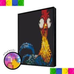 Funny Chicken Colorful 51.2 x 51.2cm