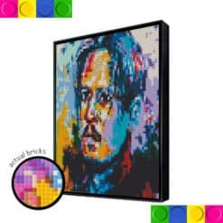Johnny Depp Colorful 51.2 x 51.2cm