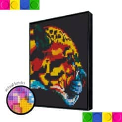 Leopard Head Colorful 51.2 x 51.2cm