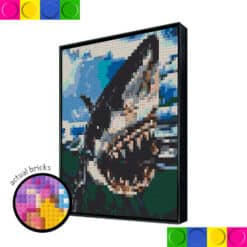 Shark Attack 51.2 x 51.2cm