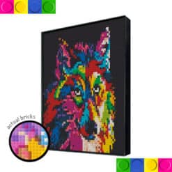 Colorful Wolf 51.2 x 51.2cm