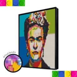 Colorful Face Frida Kahlo 51.2 x 51.2cm