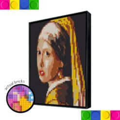Lady with black background 51.2 x 51.2cm