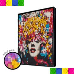 Lady with Colorful Hair 51.2 x 51.2cm