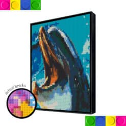 Happy Dolphin 2 - 51.2 x 76.8cm
