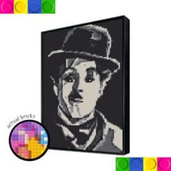 Charlie Chaplin B/W 51.2 x 76.8cm