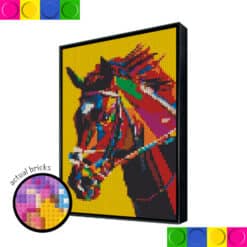 Horse Head Colorful 51.2 x 76.8cm
