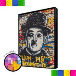Charlie Chaplin in colors 51.2 x 76.8cm
