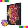 Lion Head Black Back51.2 x 76.8cm