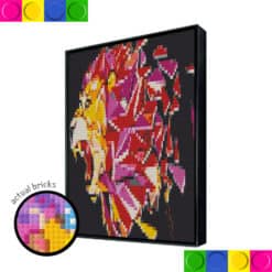 Lion Head Black Back51.2 x 76.8cm