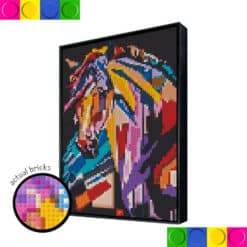 Colorful horse 51.2 x 76.8cm