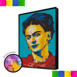 Lady with blue background 2 - 51.2 x 76.8cm
