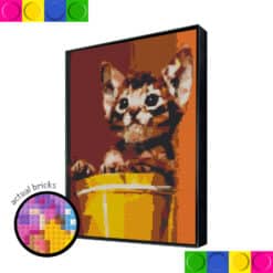 Cute Cat in Can 76.8cm x 102.4cm