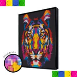 Colorful Tiger Head 76.8 x 76.8cm