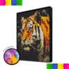 Hunting Tiger Head 76.8 x 76.8cm