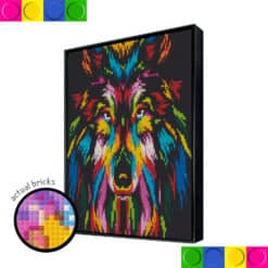 Colorful Fox Head 76.8 x 76.8cm