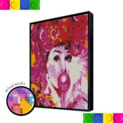Audrey in pink 76.8 x 76.8cm