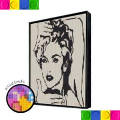 Lady Black and White 76.8 x 76.8cm