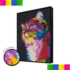 Colorful Cat 76.8cm x 102.4cm