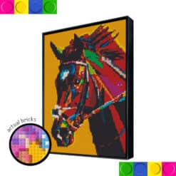 Horse Colorful  2 - 76.8cm x 102.4cm