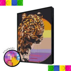 Tiger with Sunset Background 76.8cm x 102.4cm