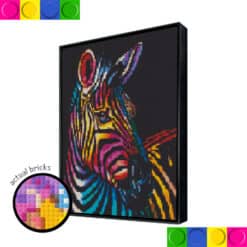 Colorful Zebra 76.8cm x 102.4cm