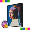 Girl with earrings Canvas Wall Art  76.8cm x 102.4cm