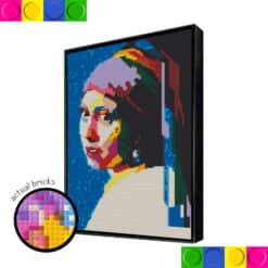 Girl with earrings Canvas Wall Art  76.8cm x 102.4cm