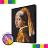 Girl with earrings Canvas Wall Art 2 - 76.8cm x 102.4cm