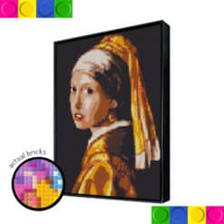Girl with earrings Canvas Wall Art 2 - 76.8cm x 102.4cm