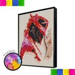 Michael Jackson Red Gloves 76.8cm x 102.4cm