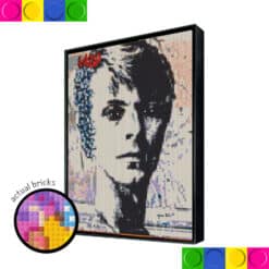 David Bowie Black and White 76.8cm x 102.4cm