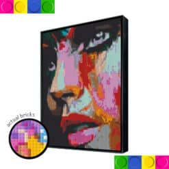 Girl Colorful Disbelief 76.8cm x 102.4cm