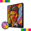 David Bowie Coloured Art 76.8cm x 102.4cm