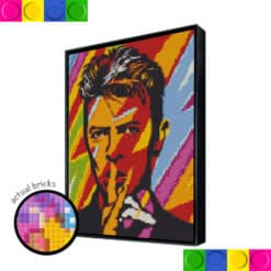 David Bowie Coloured Art 76.8cm x 102.4cm