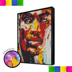 Man Red Face 76.8cm x 102.4cm