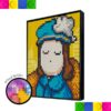 Girl Blue Suit 40 x 40cm