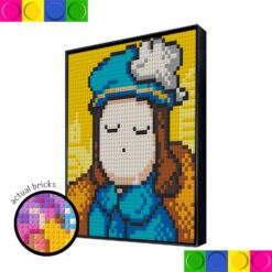 Girl Blue Suit 40 x 40cm