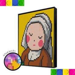 Pixel Sleeping Girl 2 40 x 40cm