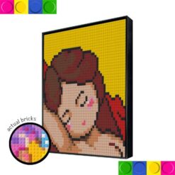 Pixel Sleeping Girl 40 x 40cm